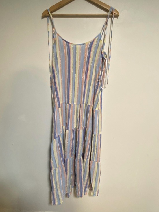 Joe Fresh Striped Tiered Midi Dress XS NWT - Picture 8 of 11